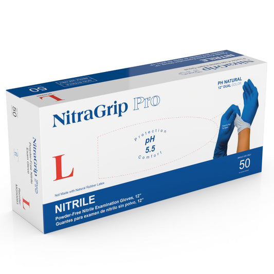 Guantes de examen de nitrilo de 2 capas NitraGrip Pro