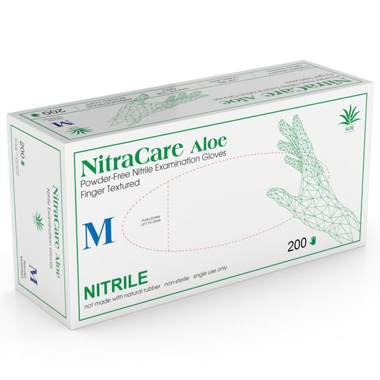 NitraCare Aloe Nitrile Exam Glove