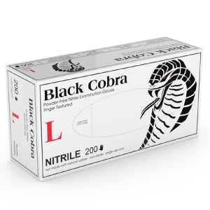 Guantes de examen de nitrilo Black Cobra