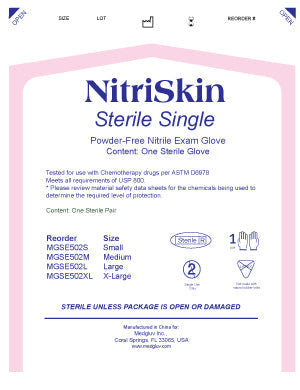 NitriSkin individuales estériles