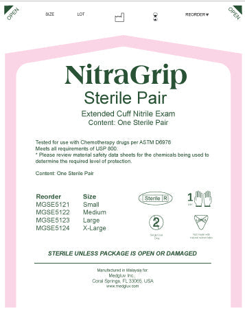 Pares estériles NitraGrip